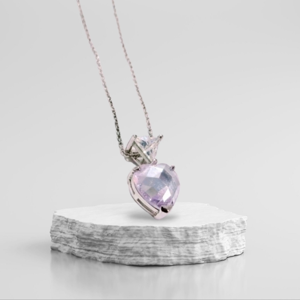 Sterling Silver 925 Heart‎ Pendant Chain